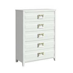 Chett 5-Drawer Chest in White