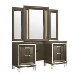Charlotte Vanity Set with USB in Copper