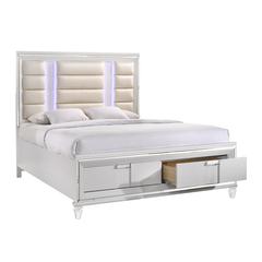 Charlotte 2-Drawer King Storage Bed in White