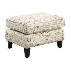 Emery French Script Ottoman