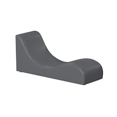 Booker Lounge Chair in Grey PU