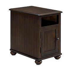 Wagner Chairside Table with USB in Cherry