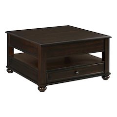 Wagner Square Lift-Top Coffee Table, Casters in Cherry