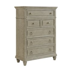 Emiko 5-Drawer Chest in Light Grey