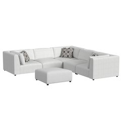 Zandara 5PC Modular Set in Olefin Beige with Ottoman
