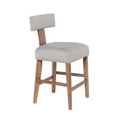 Thalia T-Back Counter Stool with Fully Upholstered Cushion