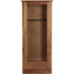 Medium Brown 10 Gun Cabinet with Wooden Construction and Secure Storage