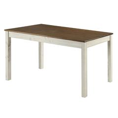 Model CADBTB6 Cottage Series Dining Table in Distressed White