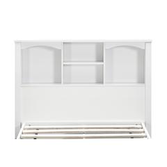 Twin Sized White Bookcase Headboard