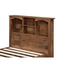 Twin Sized Mountain Oak Bookcase Headboard