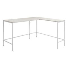 Contempo L-shaped Desk in White Oak Finish, CNT41-WK