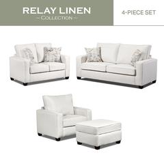 Living Room Relay Linen 4-Piece Set