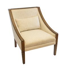 OS Home Occasional Side Accent Chair Model DS305 Desert Ivory