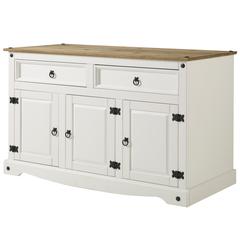 Model COW916 Cottage Series Wood Buffet Sideboard in Corona Snow