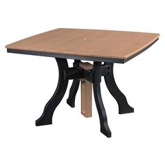 Dining Height Square Table in Cedar with a Black Base
