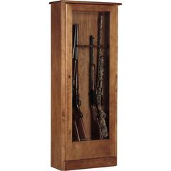 10 Gun Cabinet, Medium Brown