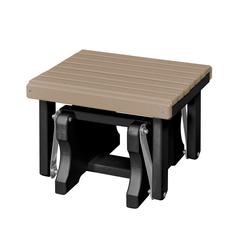 Gliding Ottoman in Weatherwood and Black