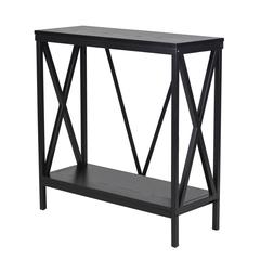29/37 Gallon Steel X-Frame Aquarium Stand, with lower shelf, Black