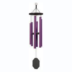 Wind Chime made with powder coated Aluminum tubes in Mayo Purple