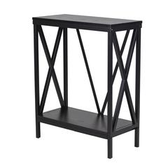 20 Gallon Steel X-Frame Aquarium Stand, with lower shelf, Black