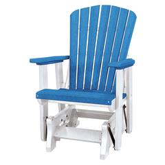 Fan Back Glider Made in the USA- Blue, White