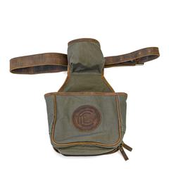 Canvas and Leather Skeet Pouch