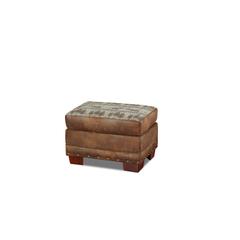 American Furniture Classics Model 8500-90 Deer Teal Tapestry Lodge Ottoman