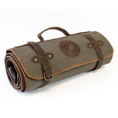 Canvas and Leather Shotgun / Rifle Rollup Cleaning Mat