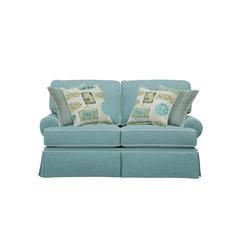 American Furniture Classics Loveseat with Four Accent Pillows