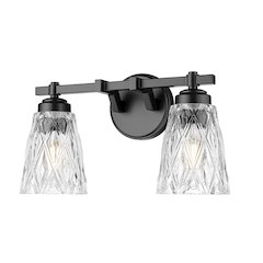 Z-Lite 2 Light Vanity, Matte Black