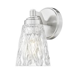 Z-Lite 1 Light Wall Sconce, Brushed Nickel