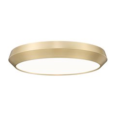 Z-Lite 1 Light Flush Mount, Modern Gold