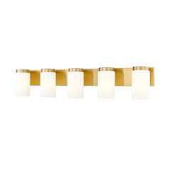 Z-Lite Burk 5 Light Vanity, Luxe Gold