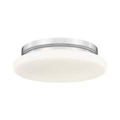 Soleil 1 Light Brushed Nickel Flush Mount