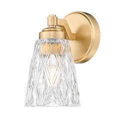 Z-Lite 1 Light Wall Sconce, Modern Gold