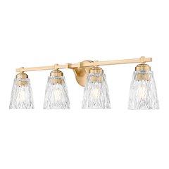 Z-Lite 4 Light Vanity, Modern Gold