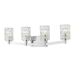 Z-Lite Aubrey 4 Light Vanity in Chrome Frame Finish