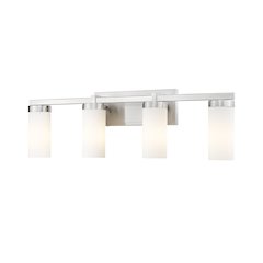 Z-Lite Danica 4 Light Vanity in Brushed Nickel color, Steel frame