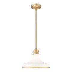 Z-Lite 1 Light Pendant, Modern Gold