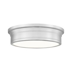 Z-Lite 1 Light Flush Mount, Brushed Nickel