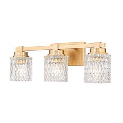 Z-Lite 3 Light Vanity, Modern Gold