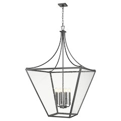 Z-Lite 8 Light Chandelier, Iron Ore