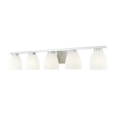Z-Lite Naya 5 Light Vanity in Brushed Nickel color, Steel frame