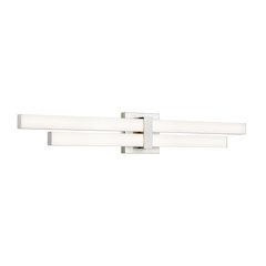 Z-Lite Zane 2 Light Vanity in Brushed Nickel Frame Finish
