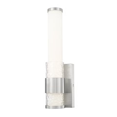 Z-Lite Egon 1 Light Wall Sconce in Brushed Nickel color, Steel frame