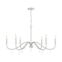 Z-Lite 6 Light Chandelier, Brushed Nickel