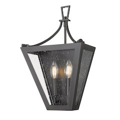 Z-Lite 2 Light Wall Sconce, Iron Ore