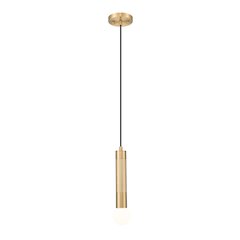 Z-Lite Stari 1 Light Pendant in Modern Gold color, Steel frame