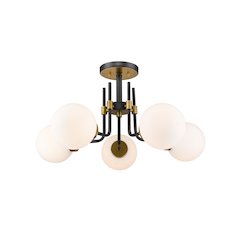 Z-Lite 5 Light Semi Flush Mount