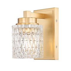Z-Lite 1 Light Wall Sconce, Modern Gold